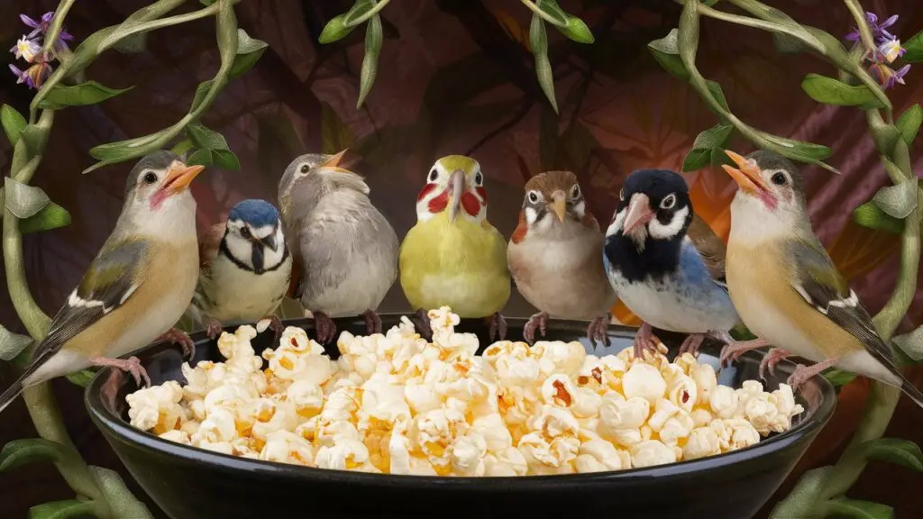 can birds eat popcorn