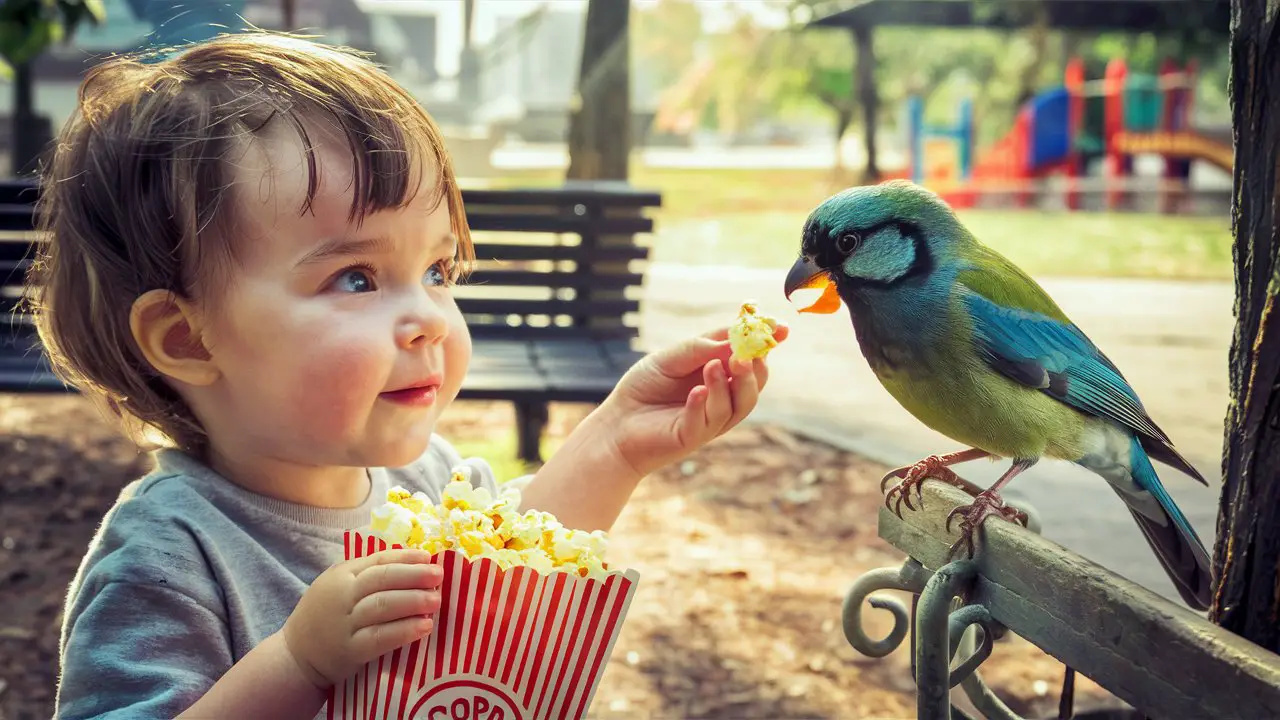 can birds eat popcorn