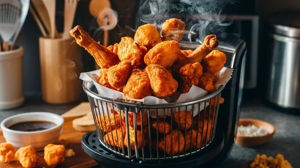 Frozen Popcorn Chicken in Air Fryer