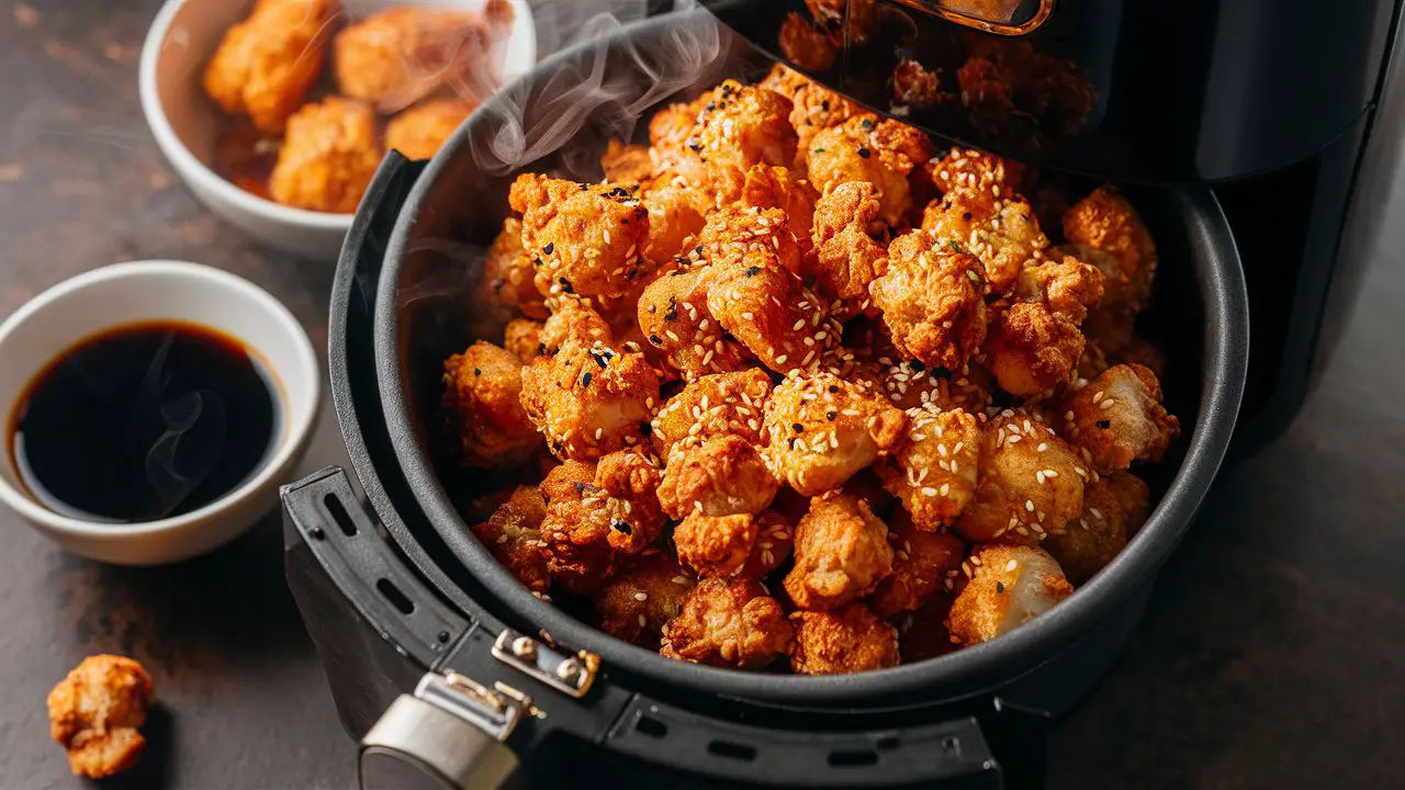 Frozen Popcorn Chicken in Air Fryer